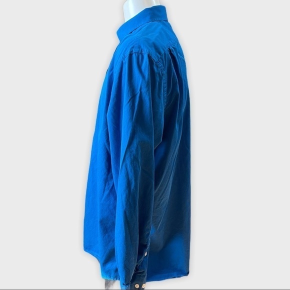 TOMMY Hilfiger blue button up shirt - Picture 2 of 7